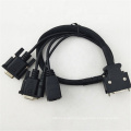 RJ45 Y Splitter Cable MDR Connector to DB 9pin Adapter Cable SCSI 26 Pin VGA Cables Projector Computer Monitor Gold Plated Black